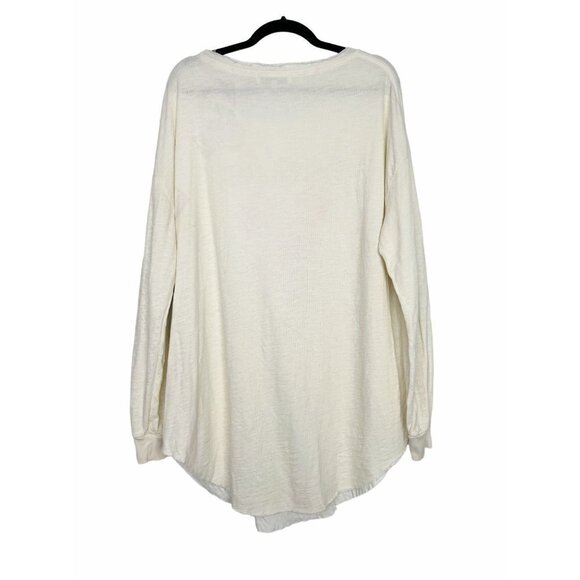 WILDFOX Tuscany Tunic Hot Slice Pizza Sweater Top Oversized Cream Size L - Picture 3 of 12